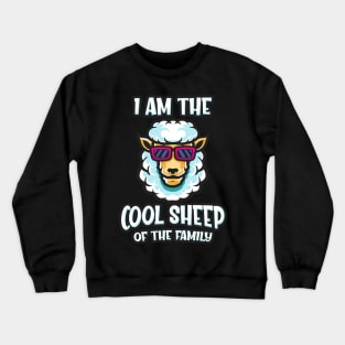 I'm the Cool Sheep Of the Family funny Family Kids Crewneck Sweatshirt